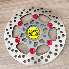 Đĩa Swit size 220mm màu Xám nút đỏ Gắn Cho Các Dòng Xe 4 lỗ thông dụng Ya - Honda - Suzuki - SYM