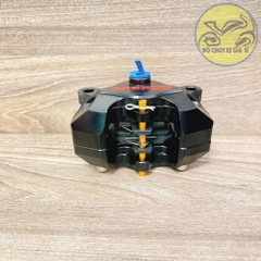 Heo Fando 2 Piston màu đen lắp được trước sau mọi dòng xe