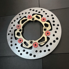 Đĩa Sau Ex 135 Vành xéo Nút brembo MÀU VÀNG NHẠT mẫu NVM V2