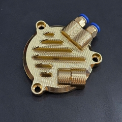 Nắp tròn hơi IPONE 4 val CNC nguyên khối