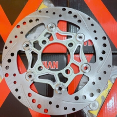 Đĩa thắng trước 4 lỗ 220mm 2 line hiệu NVM mẫu V5