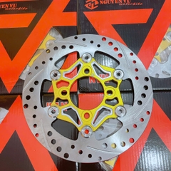 Đĩa thắng trước 4 lỗ 220mm 2 line hiệu NVM mẫu V5