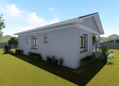 NHÀ VƯỜN 3 PHÒNG NGỦ HIỆN ĐẠI- NHÀ LẮP GHÉP KHUNG THÉP NHẸ