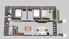 MẪU NHÀ LẮP GHÉP 100M2 3 PHÒNG NGỦ