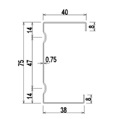 Thanh Kèo Thép TC75.75 Mạ Hợp Kim Nhôm Kẽm