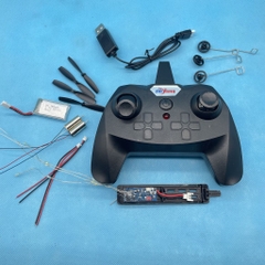 Combo chế tạo máy bay cánh bằng mini 2 động cơ - Combo linh kiện máy bay Zy 530