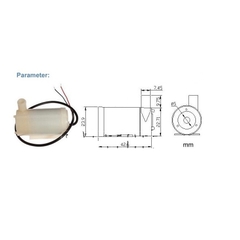 Máy Bơm Chìm Mini 3V - 5V. Bơm mạnh và êm, lưu lượng 1.2~1.6L / 1 phút.