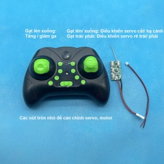 Bộ linh kiện chế tạo máy bay cánh bằng 3 kênh mini có thể điều khiển servo