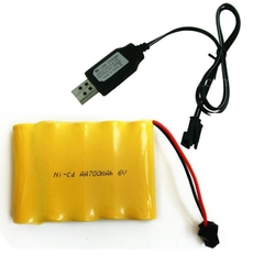 Bộ Pin 6v 700mah + Dây sạc qua cổng USB tiện lợi