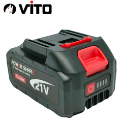 Pin Sạc 21V 10 Cell Dung Lượng 3000mAh Chân Pin MAKITA 40MM VITO Có Đèn Báo Pin Dùng Máy Khoan, Máy Siết Bulong, Máy Mài