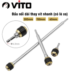 Đầu Chuyển Đối Nối Dài Bắn Vít Chân Lục Giác 6.35mm VITO Thay Vít Nhanh Có Lò Xo