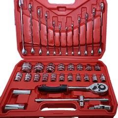 Hộp Dụng Cụ 37 Chi Tiết Cờ Lê, Khẩu Bulong VITO Thép CR-V Cao Cấp Chuyên Dụng Sửa Oto, Xe Máy