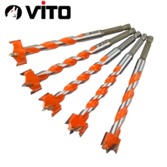 Mũi Khoan Khoét Lỗ Gỗ, Nhựa VITO Lưỡi Hợp Kim 16-25mm Chuôi Lục Giác