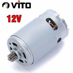 Động Cơ DC RS 550 12V 9/11/12 Răng VITO Motor Thay Thế Máy Khoan Pin