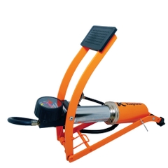 Bơm Xe Máy, Xe Đạp, Bể Bơi Đạp Chân 1 Ống KAPUSI Vỏ Kim Loại Chắc Chắn