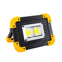 Đèn Pin 2 LED COB + 1 LED T6 Cạnh, Có Cổng Sạc Điện Thoại, Sử Dụng Pin 18650/AA