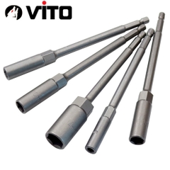 Khẩu Chụp Bulong Sâu Lòng Dài 150mm Bắn Vít VITO Chân Lục Giác Các Kích Cỡ