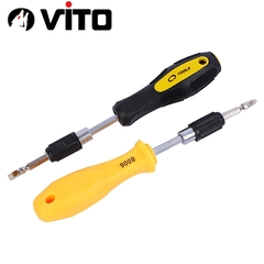 Cán Tua Vít Tô Vít Lục Giác Có Bi Giữ VITO Gắn Mũi Lục Giác 6.35mm Tay Cầm Cao Su