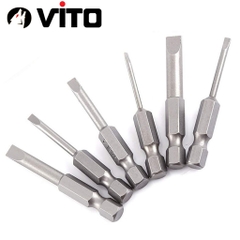 Bộ Mũi 2 Cạnh Vặn Vít Chuôi Lục Giác VITO Dùng Cho Khoan Pin, Khoan Điện
