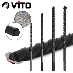 Mũi Dài Khoan Đa Năng 2 Cạnh VITO Chân Tam Giác Thép Carbon Khoan Tường, Kính, Đá,Gạch Men