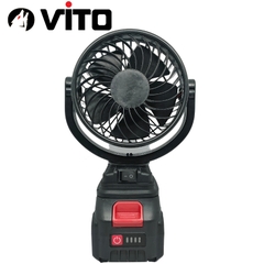 Quạt Tích Điện Cánh 5 Inch Mini VITO Sử Dụng Pin Chân MAKITA 40MM Phổ Thông, Độ Bền Cao