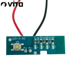 Bảng Mạch LED Báo Pin 5S 21V Sử Dụng Cho Pin Chân MAKITA 40MM  VITO Có Nút Nhấn Báo Phần Trăm Pin, 4 LED Hiển Thị