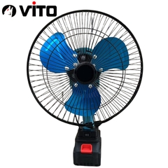 Quạt Chạy Pin 11 Inch Có Đảo Đầu Tự Động VITO Dùng Pin Chân MAKITA 40MM Sử Dụng Pin Máy Công Cụ