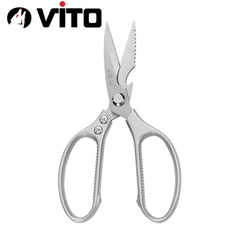 Kéo Bếp Cắt Gà, Thịt, Rau Củ, Mở Nắp Chai, Cạo Vảy Cá Chất Liệu Thép SK5 Siêu Bền Hàng VITO Nhập Khẩu