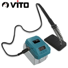 [KHÔNG KÈM PIN] Trạm Hàn Thiếc 936 Dùng Pin Máy Công Cụ Chân MAKITA DEWALT MILWAUKEE VITO Gia Nhiệt Nhanh Có Màn Hình