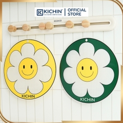 Miếng lót bếp từ Silicon vải sợi thủy tinh cao cấp dày 7mm cảm ứng từ, chịu nhiệt cao, chống trầy xước