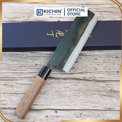 Dao Nhật Cao Cấp Motokane Nakiri 165mm Thép Super Aogami