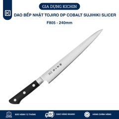 Dao bếp Nhật cao cấp TOJIRO DP Cobalt 3 lớp Sujihiki Slicer F805 (240mm)