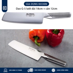 Dao bếp Nhật cao cấp Global G5 Nakiri - Dao thái rau củ(180mm)