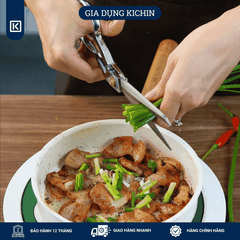 Combo kéo cắt đa năng + nạo rau củ cao cấp thương hiệu Kichin