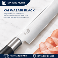 Dao thái thịt lát mỏng Nhật Bản cao cấp KAI Wasabi Black Slicer - 6723L (230mm)