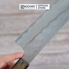 [LIMITED]Dao Đa Năng Kiritsuke Santoku Nigara 180mm Thép SPG STRIX