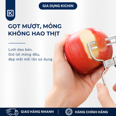 [NK02-NK03] - Combo 2 chiếc nạo vỏ và nạo sợi rau củ quả cao cấp thép kháng gỉ thương hiệu KICHIN