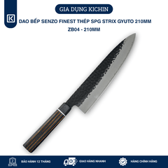 Dao Bếp Đa Năng Senzo Finest Nhật Bản Thép SPG STRIX Gyuto 210mm