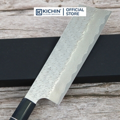 [LIMITED]Dao Đa Năng Nakiri Kiritsuke Nigara 180mm SPG STRIX Cán Gỗ Mun