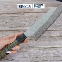 [LIMITED]Dao Đa Năng Kiritsuke Santoku Nigara 180mm Thép SPG STRIX