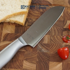 Dao thái đa năng Nhật cao cấp KAI Seki ManJu cán kim loại Santoku - 041BE0403 (165mm)