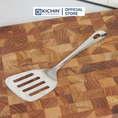 Xẻng inox cao cấp 304 Kai Nhật Bản có lỗ lật đồ ăn