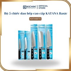 Bộ 5 chiếc dao bếp cao cấp KATANA Basic - Set 5 KATASET5 đa năng - Thái thịt cá (5 chiếc)