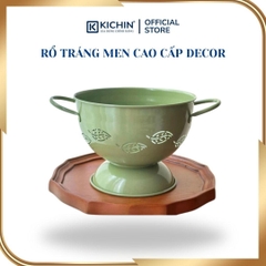 Rổ Decor Tráng Men Cao Cấp - Giỏ Sắp Xếp Đồ Dùng Đa Năng