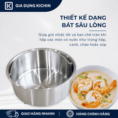 Bát hấp cao cấp thương hiệu KICHIN Inox 304 KBH-01
