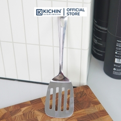 Xẻng inox cao cấp 304 Kai Nhật Bản có lỗ lật đồ ăn