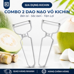 Combo 2 Nạo rau củ quả cao cấp thép không gỉ thương hiệu KICHIN - NK02