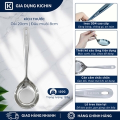 Combo muôi( muỗng) múc canh, ăn lẩu chất liệu Inox 304 Cao Cấp