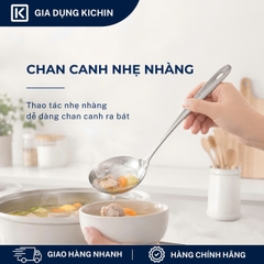 Combo muôi( muỗng) múc canh, ăn lẩu chất liệu Inox 304 Cao Cấp