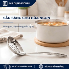 Muôi( muỗng) thủng ăn lẩu chất liệu Inox 304 Cao Cấp Kichin